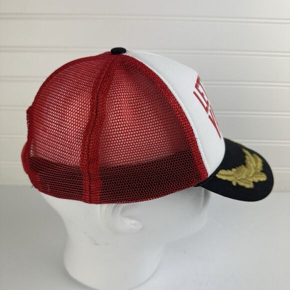 Captain Morgan LET'S GET YACHTY Scrambled Eggs Trucker Cap Mesh Hat Red Black - Picture 3 of 9